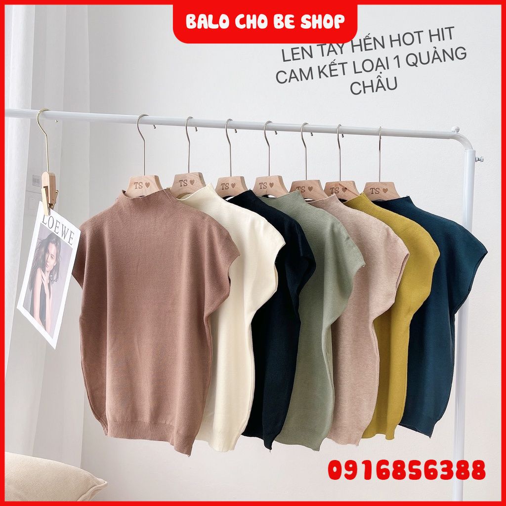 Áo len nữ cộc tay hến nhiều màu