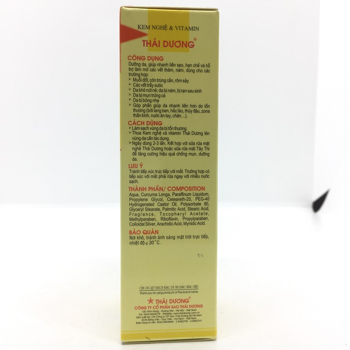 Kem Nghệ & Vitamin Thái Dương 20g