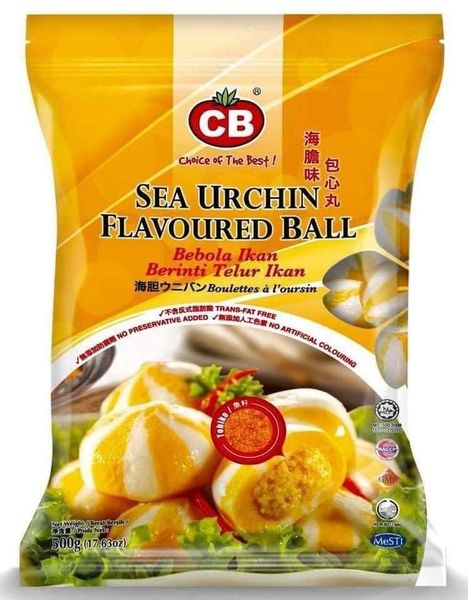 Viên bánh bao hải sản trứng nhím vàng EB 500g  Giao hàng nội thành HN