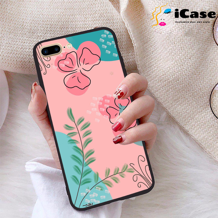 Ốp lưng iPhone 7 Plus viền dẻo TPU BST Hoa