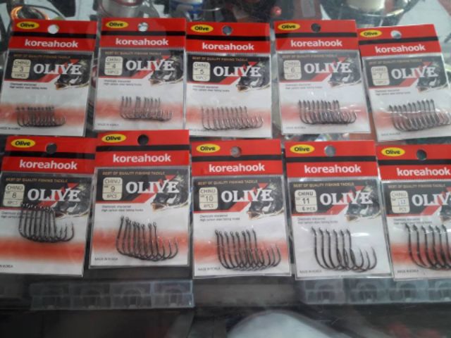 Lưỡi câu cá Chinu Olive Korea Hook
