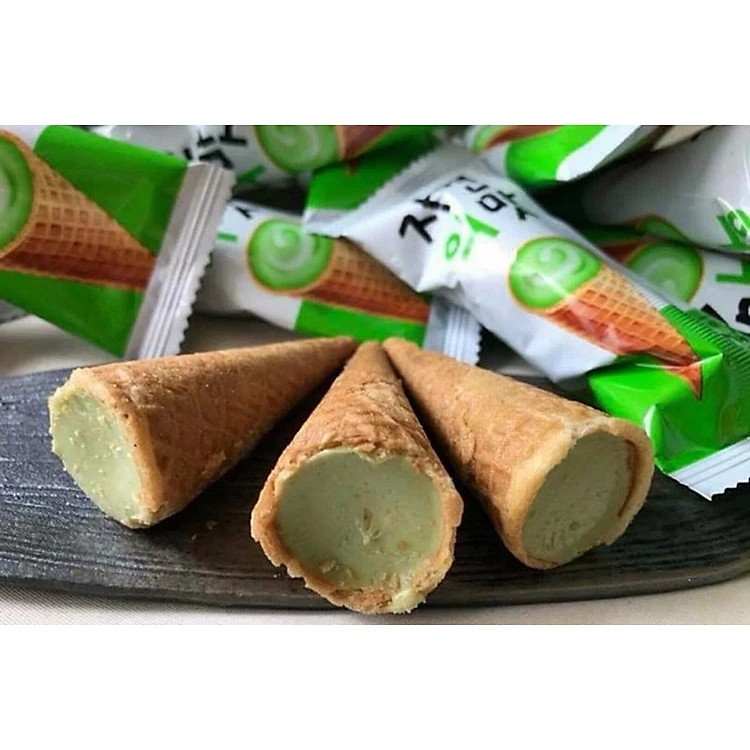 Bánh Ốc Quế Vị Trà Xanh Adorable (300g) (có 3 vị Dâu, Trà xanh, Cà Phê)
