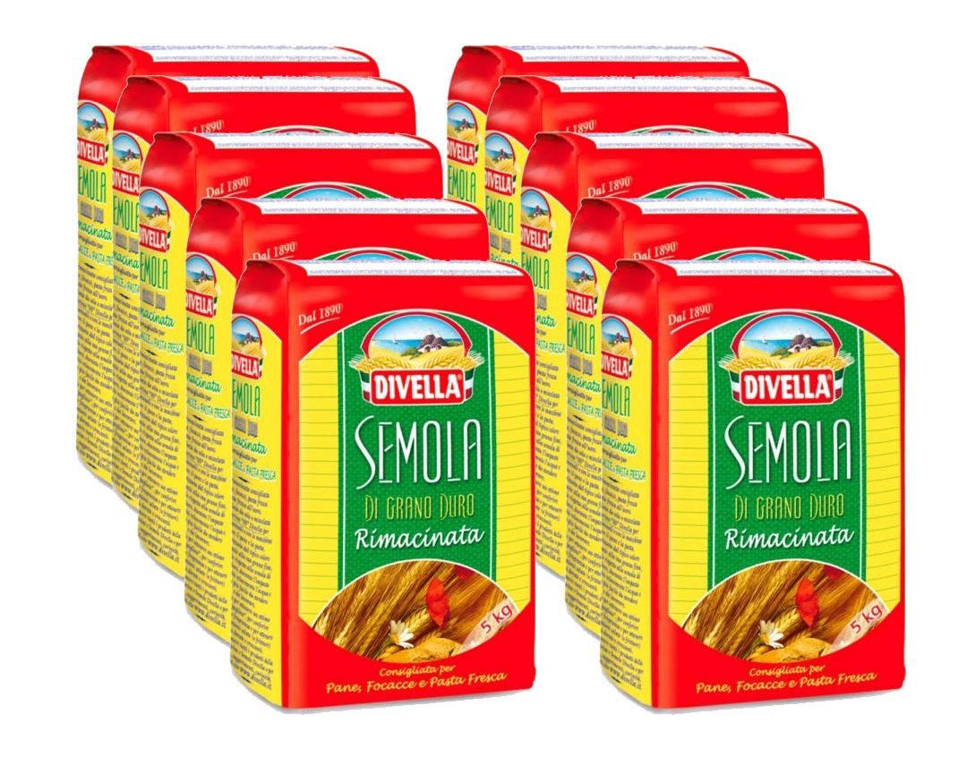 [HCM]1 Thùng 10 Gói Bột Lúa Mì Semolina Semola Hiệu Divella - 1Kg [Date 30/05/2025 ]