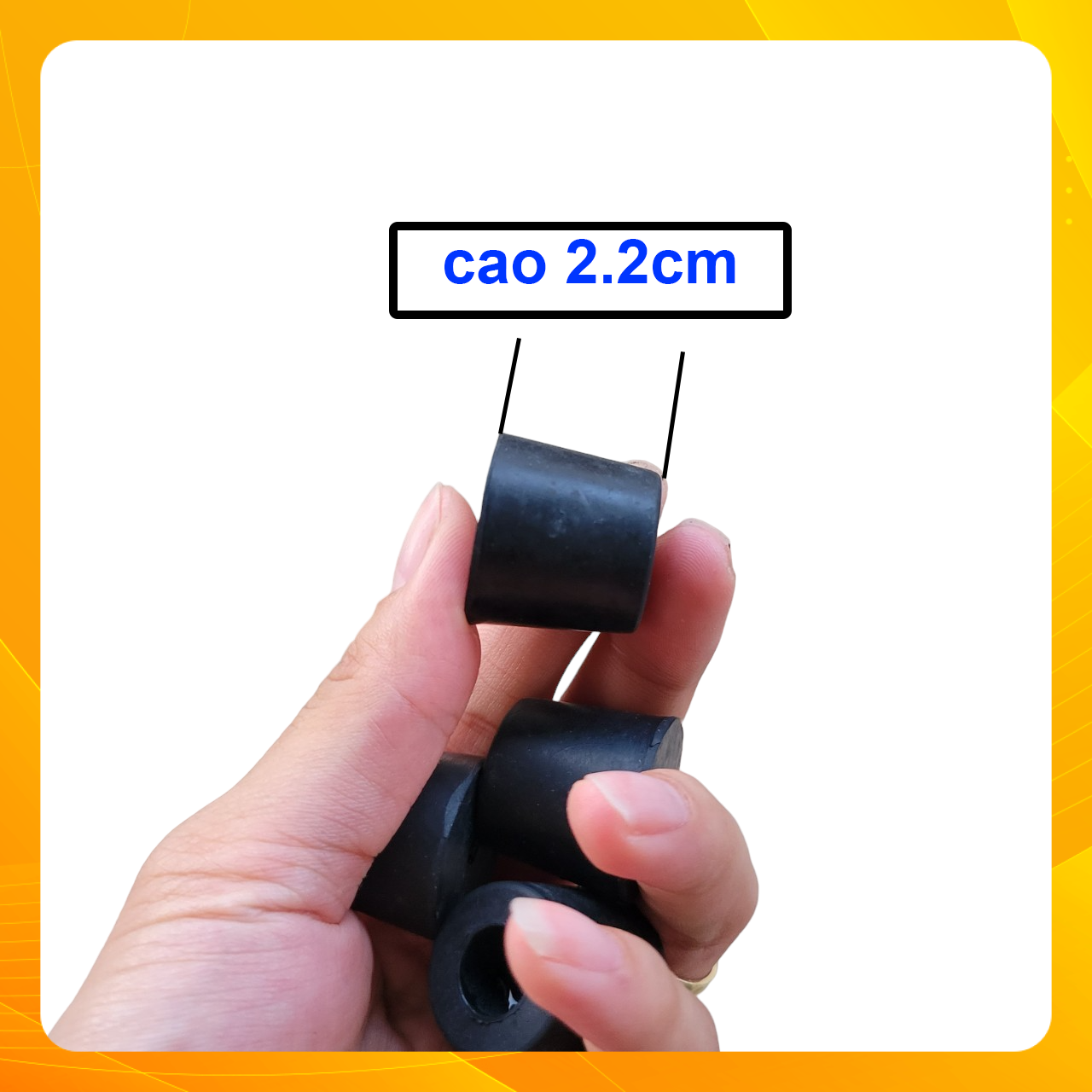 Đế Lót Loa Ampli Cao Su Có Lót Long Đền (1 BỘ 4 CÁI) DCS