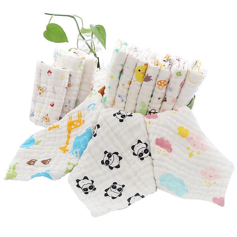 [COMBO 4] Khăn rửa mặt sợi tre siêu mềm mại cho bé
