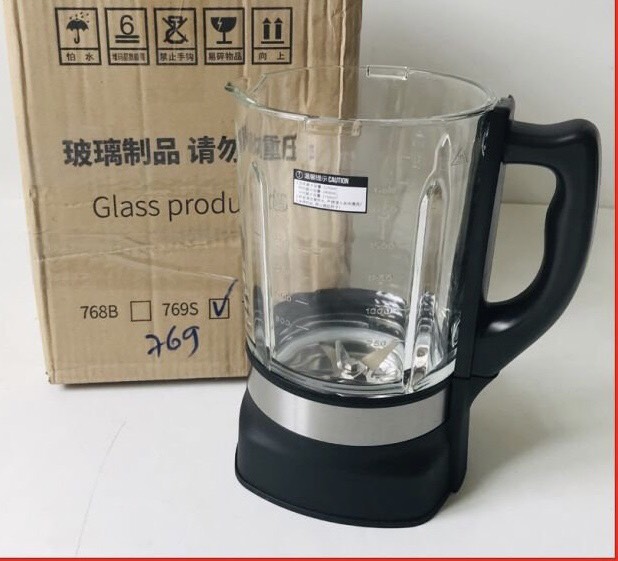 ( LINH KIỆN ) Cốc xay thủy tinh của máy xay sữa hạt RanBem 769s