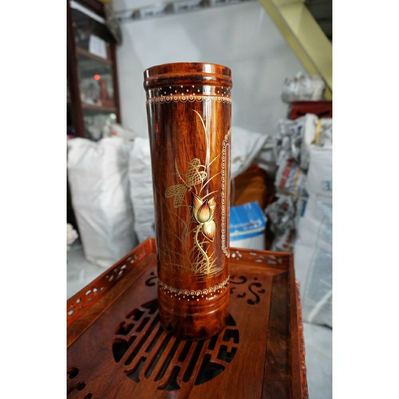 Ống Nhang gỗ cao cấp cao 30cm