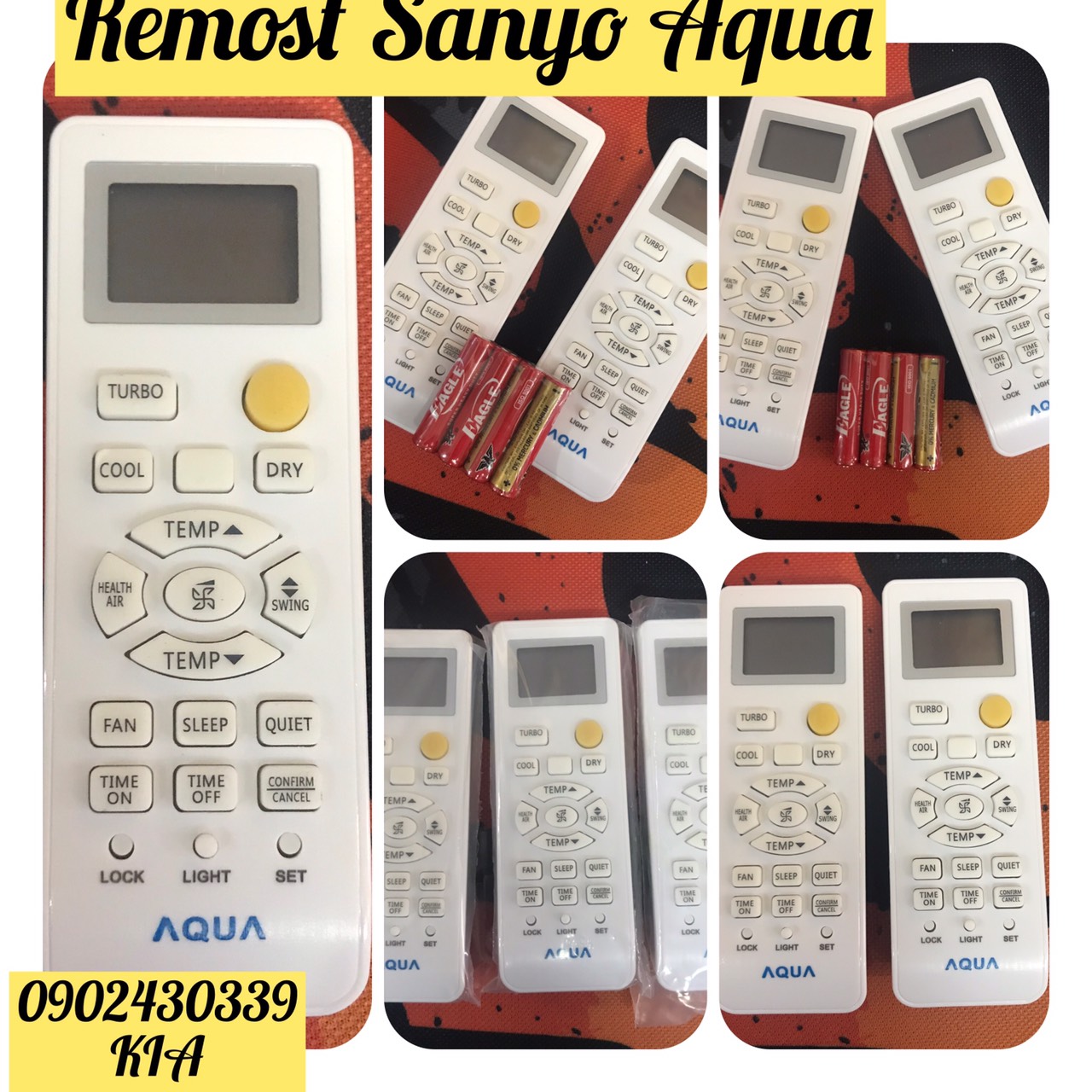 [HCM]Điều khiển máy lạnh/ Remote máy lạnh các loại