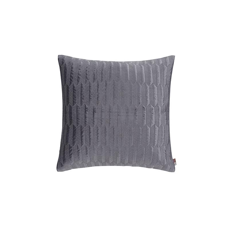 LING HOME DECO TEXTILE Lingge Vải Chần Bông Gối Vuông Hiện Đại Giản Lược Gối Ôm Mô Hình Dệt Nổi Đệm Tựa Màu Xám Xanh Lá Vàng