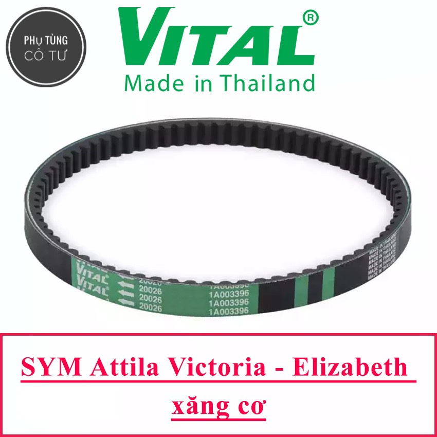 [HCM]Dây Curoa Attila hiệu Vital (Thái Lan) - Dây curoa xe tay ga - PHỤ TÙNG CÔ TƯ