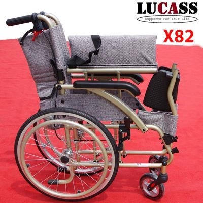 [Chính hãng] Xe Lăn Tay Khung Nhôm Lucass X82