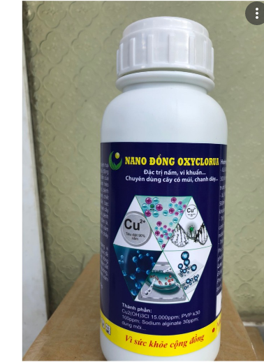 NANO ĐỒNG OXYCLORUA chai 500ml (HCL)