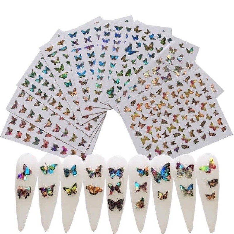 Sticker Bướm Phản Quang Nail - sinailmi