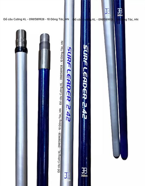 Cán vợt Carbon 2 đốt Surf Leader 2m42 câu cá