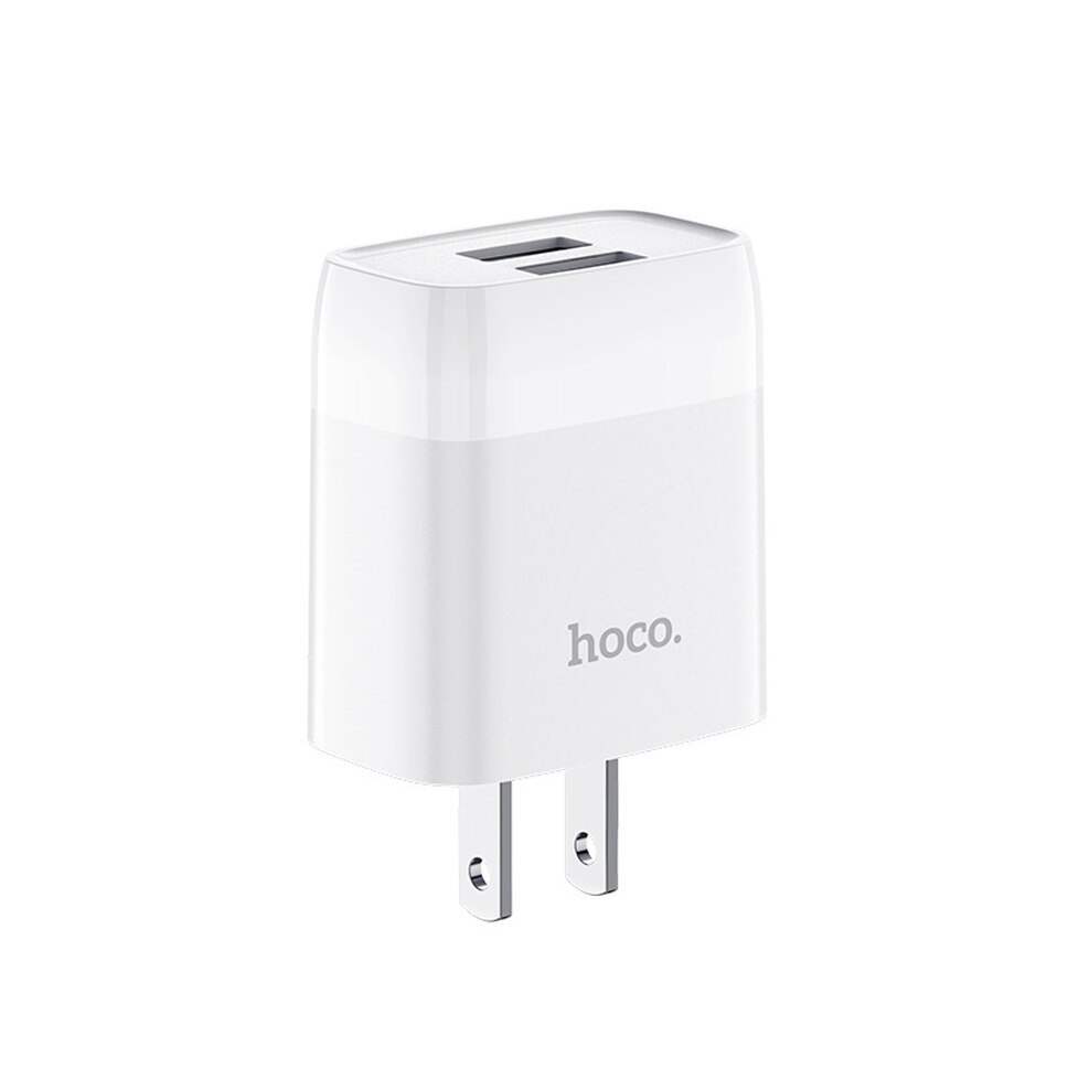 Củ sạc nhanh 2 cổng USB Hoco C73/C73A sạc nhanh 2.4A/5V tương thích nhiều dòng thiết bị, sạc được nhiều thiết bị