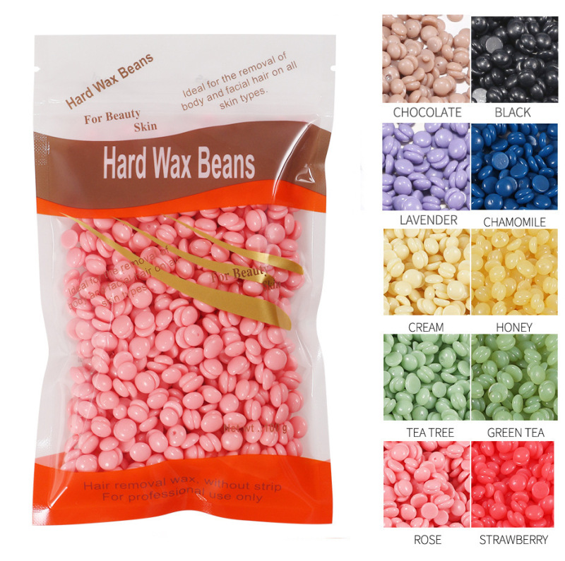 [HCM]Sáp Wax Lông Nóng Wax Bean Dạng Hạt Đậu(Tặng Kèm Que Phết Wax Stick) nhập khẩu