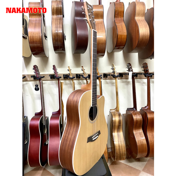 Combo quà tặng siêu hấp dẫn khi mua đàn Guitar Acoustic YAMAHA F3000 chính hãng - đàn đẹp - giá tốt tại Nakamoto.