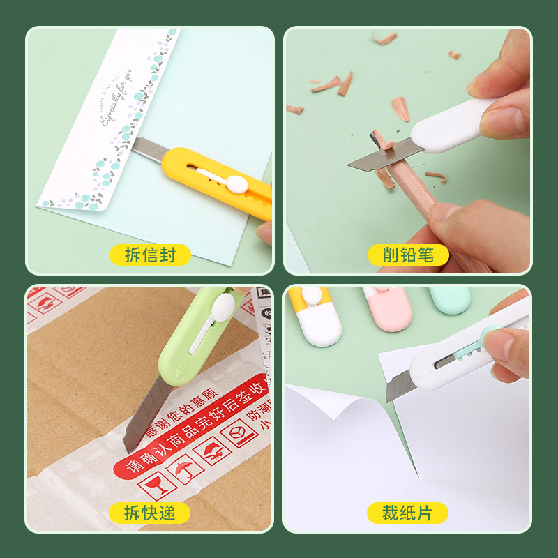 Dao Rọc Giấy Mini Cute Nhiều Màu Dễ Thương