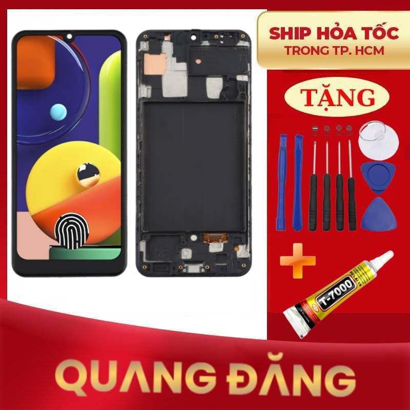 Bộ màn hình samsung a50 /a30 /a50s tặng keo dán và bộ sửa 9 món