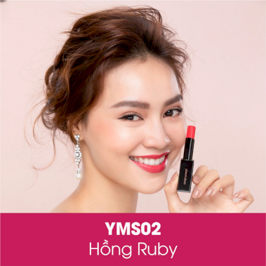 [SON SAKURA YUMIESAKURA]Son Dưỡng Collagen YMS02 - Ruby - Hồng Ruby