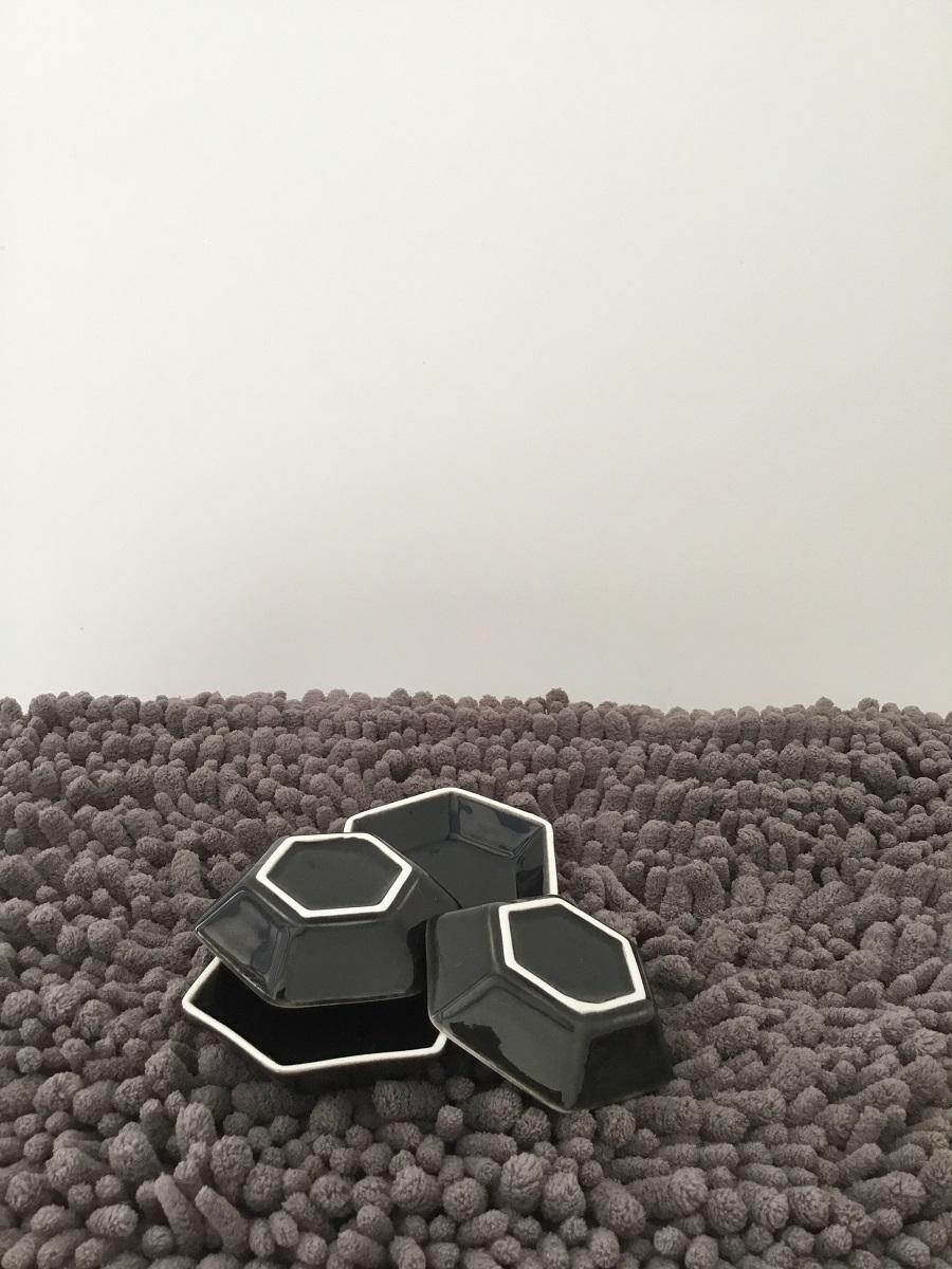 CHÉN CHẤM LỤC GIÁC 7.5X2.5 CM - GỐM SỨ CƯỜNG PHÁT = HÀNG VIỆT NAM CHẤT LƯỢNG CAO
