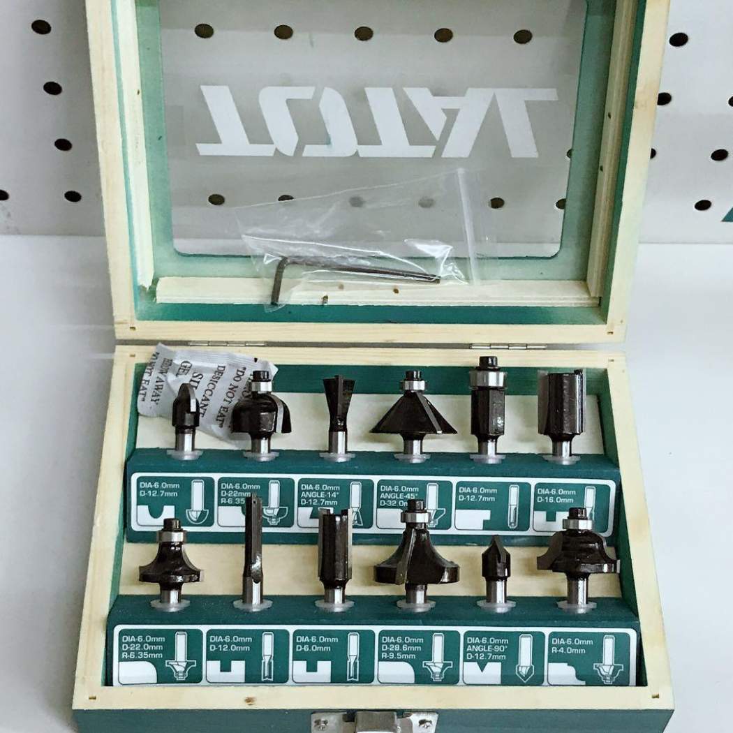 8mm Bộ mũi phay 12 chi tiết Total TACSR1121