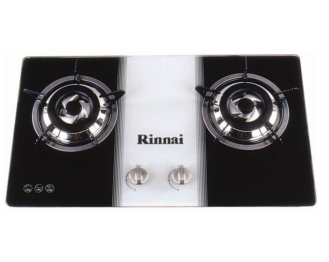 BẾP GA ĐÔI ÂM MẶT KÍNH RINNAI RVB-2BG