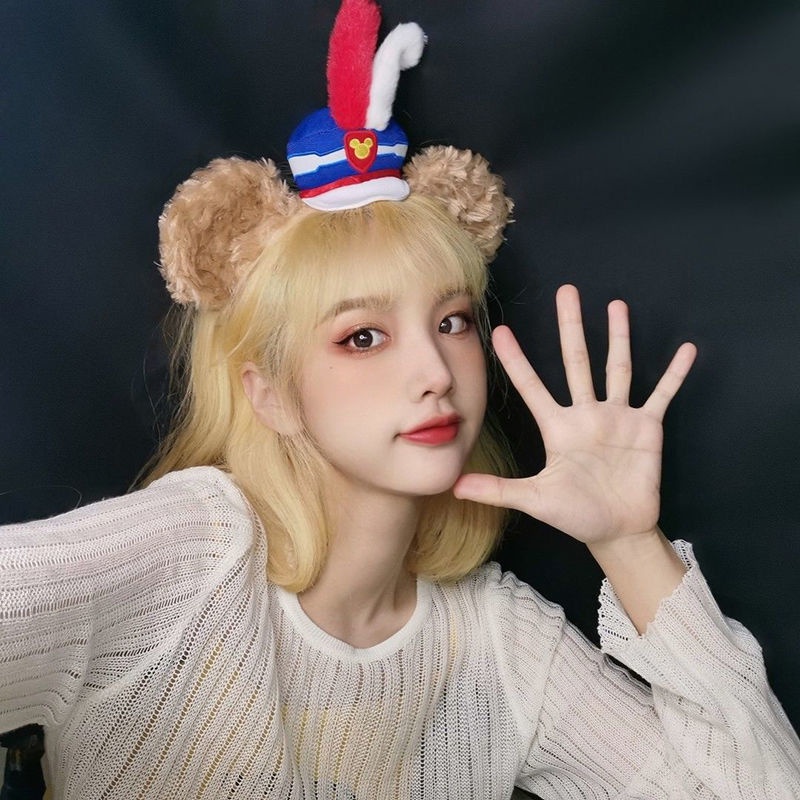 DISNEY Băng Đô Cài Tóc Đính Nơ Hình Chuột Mickey Minnie HQ2 StellaLou Linaell Dành Cho Bạn Nữ Mới