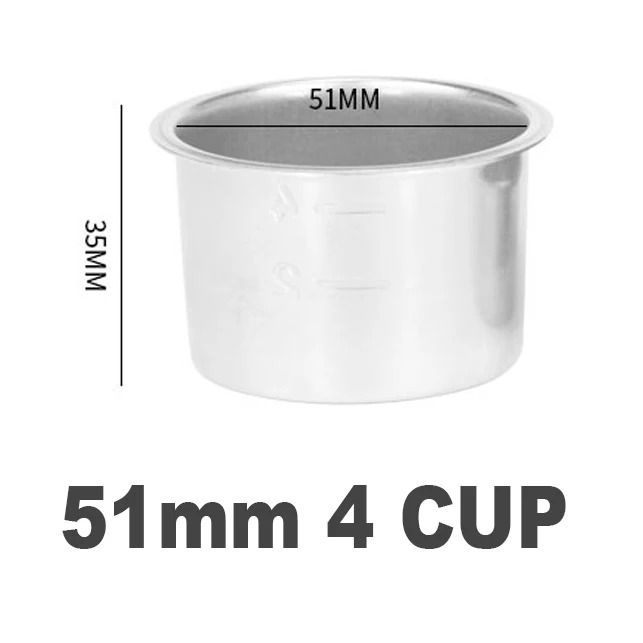 Cà phê không đáy portafilter 51mm cho delonghie c680 ec685 eco310 ecp35.31 máy lọc chủ بورتافلتر ديلونجي phụ kiện