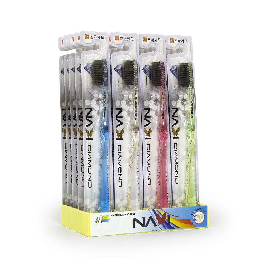 Bàn chải đánh răng NAVI DIAMOND – CHARCOAL Hàn Quốc