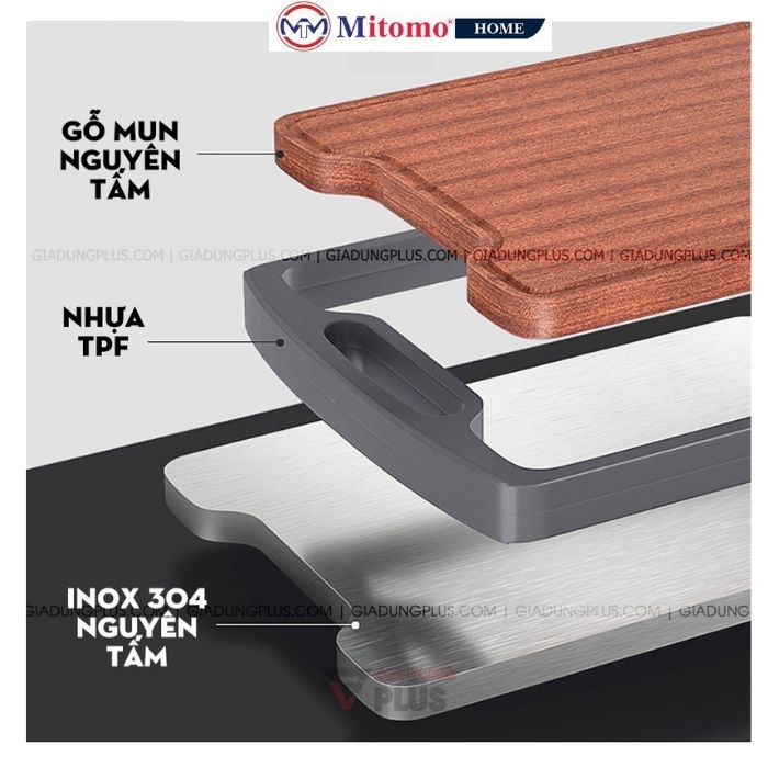 Thớt gỗ, thớt inox, thớt 2 mặt kháng khuẩn cao cấp