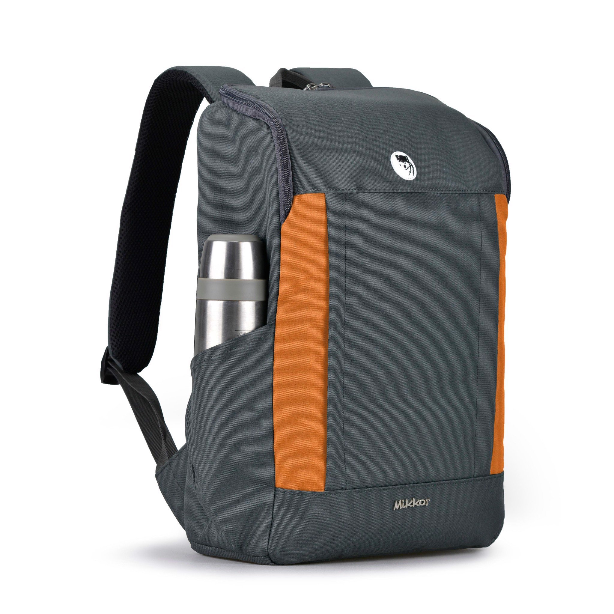 Balo Laptop Mikkor Kalino – Graphite / Orange