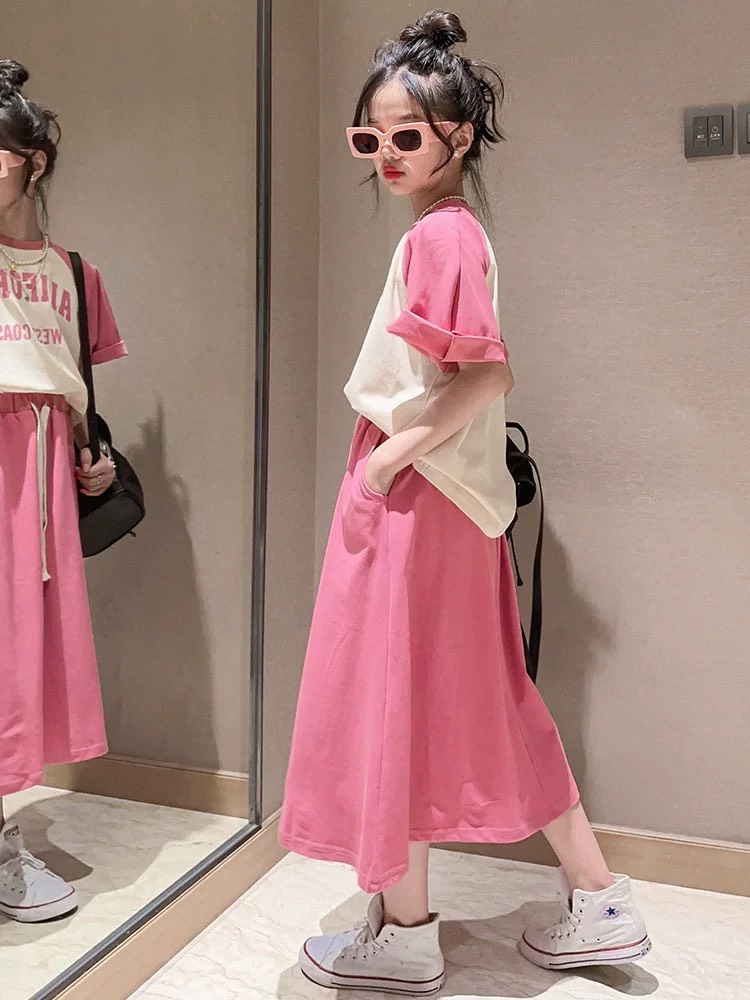 [SIZE NHÍ+ĐẠI] SÉT BỘ VÁY ĐI CHƠI BÉ GÁI SIÊU NGẦU