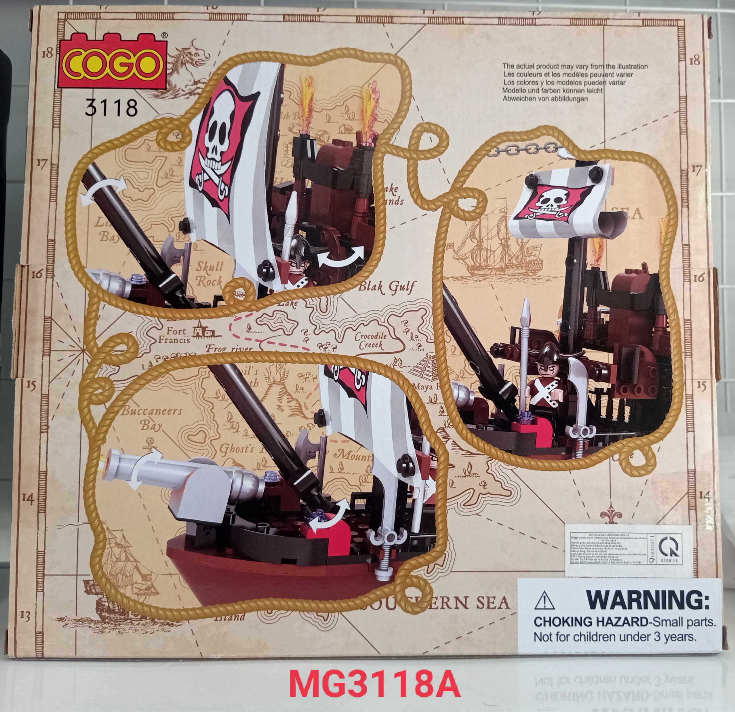 Đồ chơi lắp ráp Lego- Ráp Tàu Cướp Biển