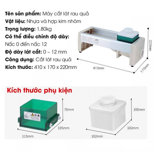 Máy Cắt Lát Hoa Quả - Máy Thái Lát