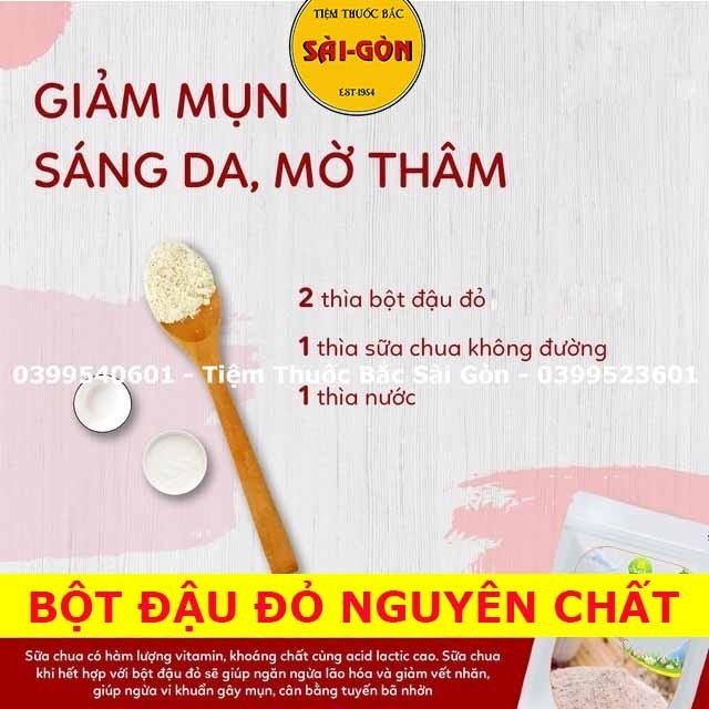 Bột Đậu Đỏ Nguyên Chất 500gram (Nhà Làm, Đậu Sạch, Nguyên Chất, Date mới)