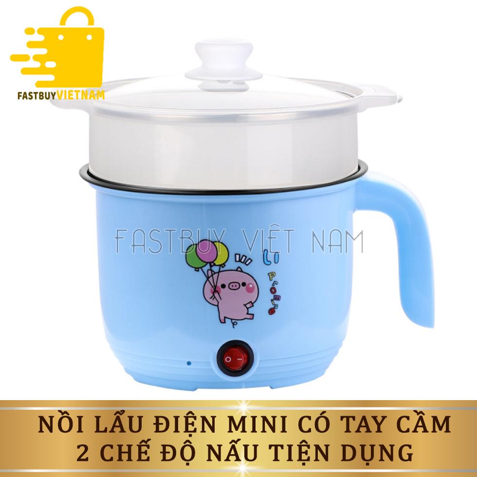 [Voucher 7% Max 800K]Ca Nấu Mì Kiêm Nồi Lẩu Mini + Tặng Giá Hấp Nhựa Cao Cấp