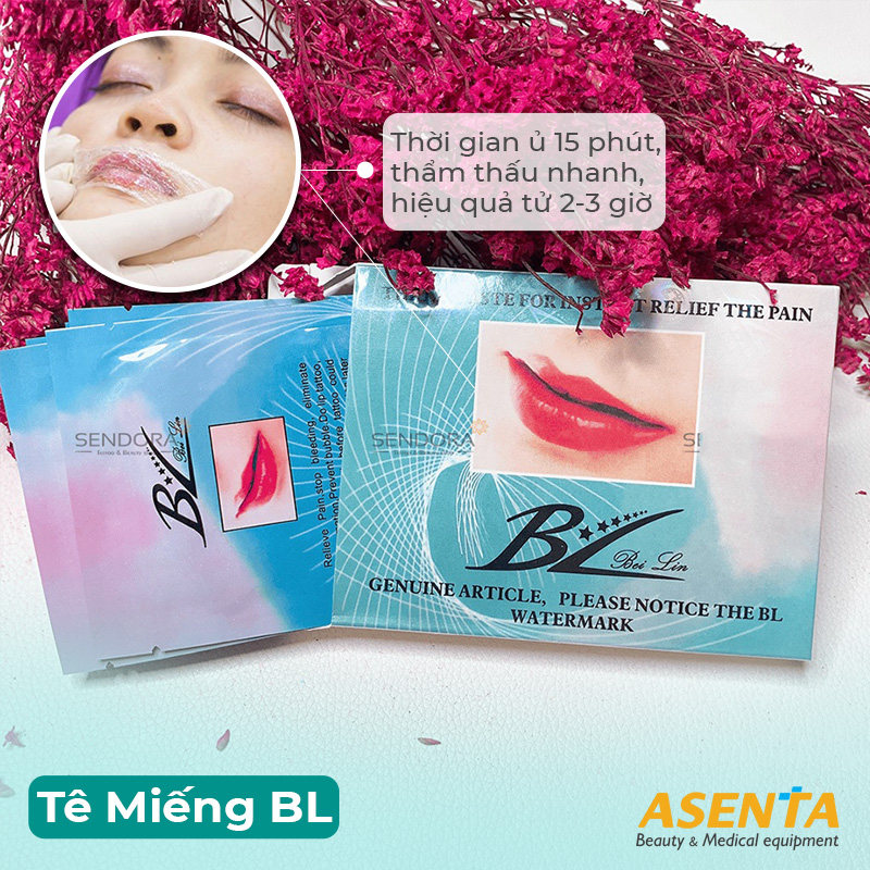 Miếng tê dán môi BL chuyên dùng cho phun xăm môi