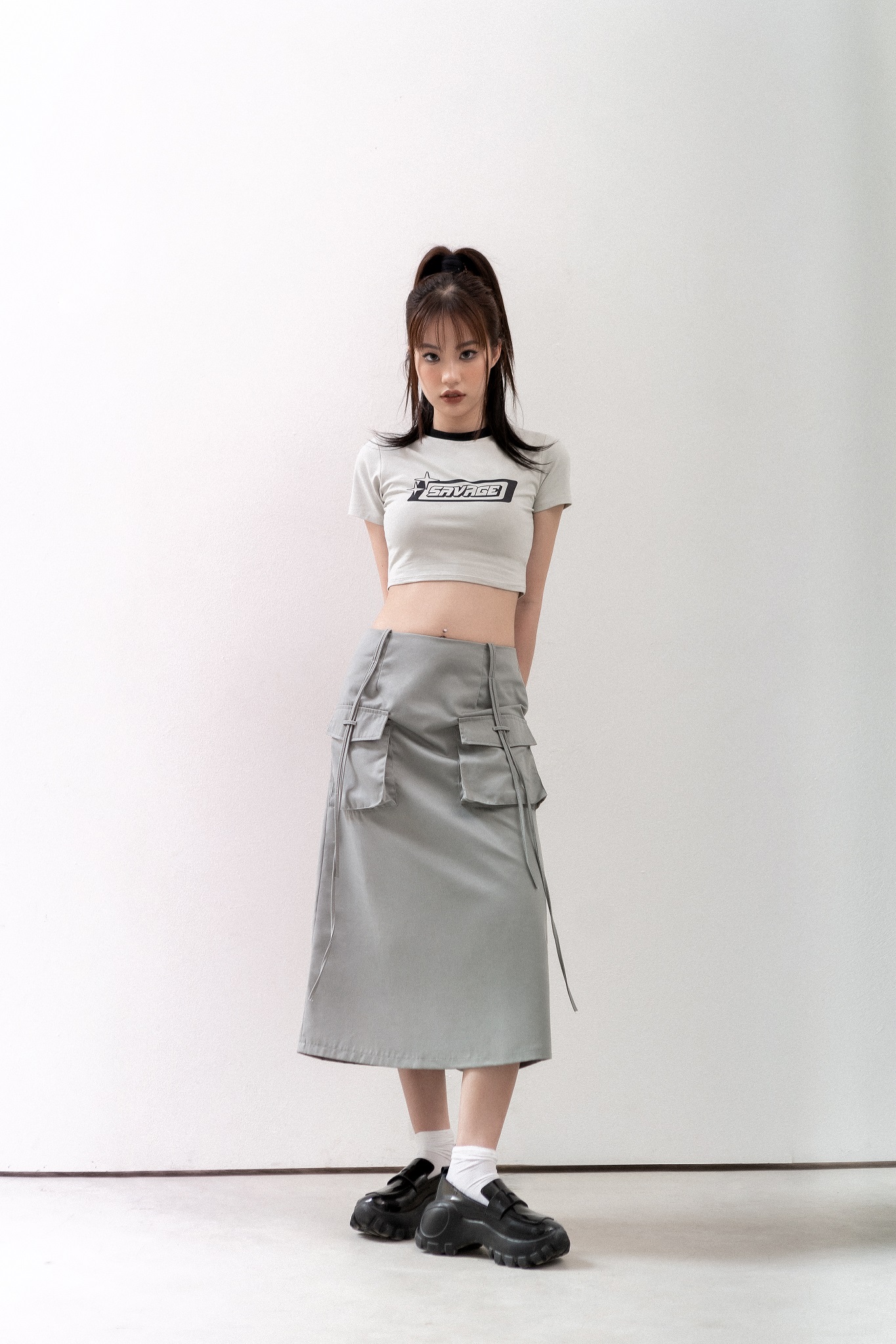 Áo croptop thun ôm CLÉLIE | SAVAGE CROPTOP