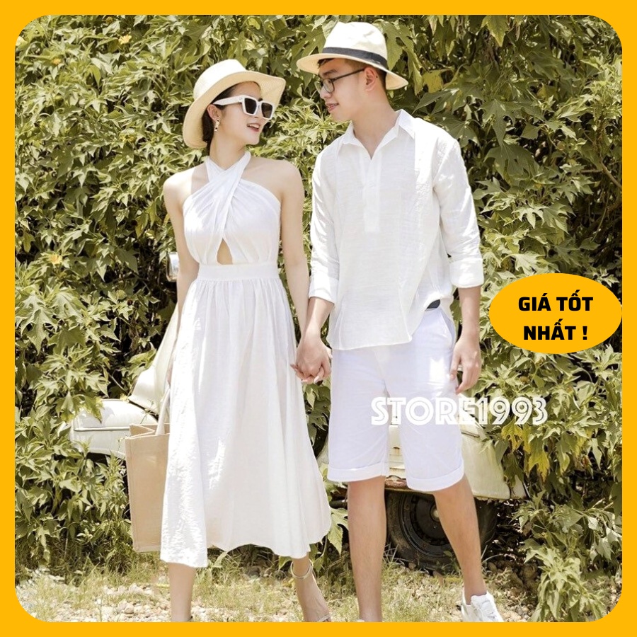 Đồ đôi đi biển, đồ đôi nam nữ đẹp chụp hình cưới: bao gồm đồ cặp nam nữ váy áo đôi phong cách Hàn Quốc couple store