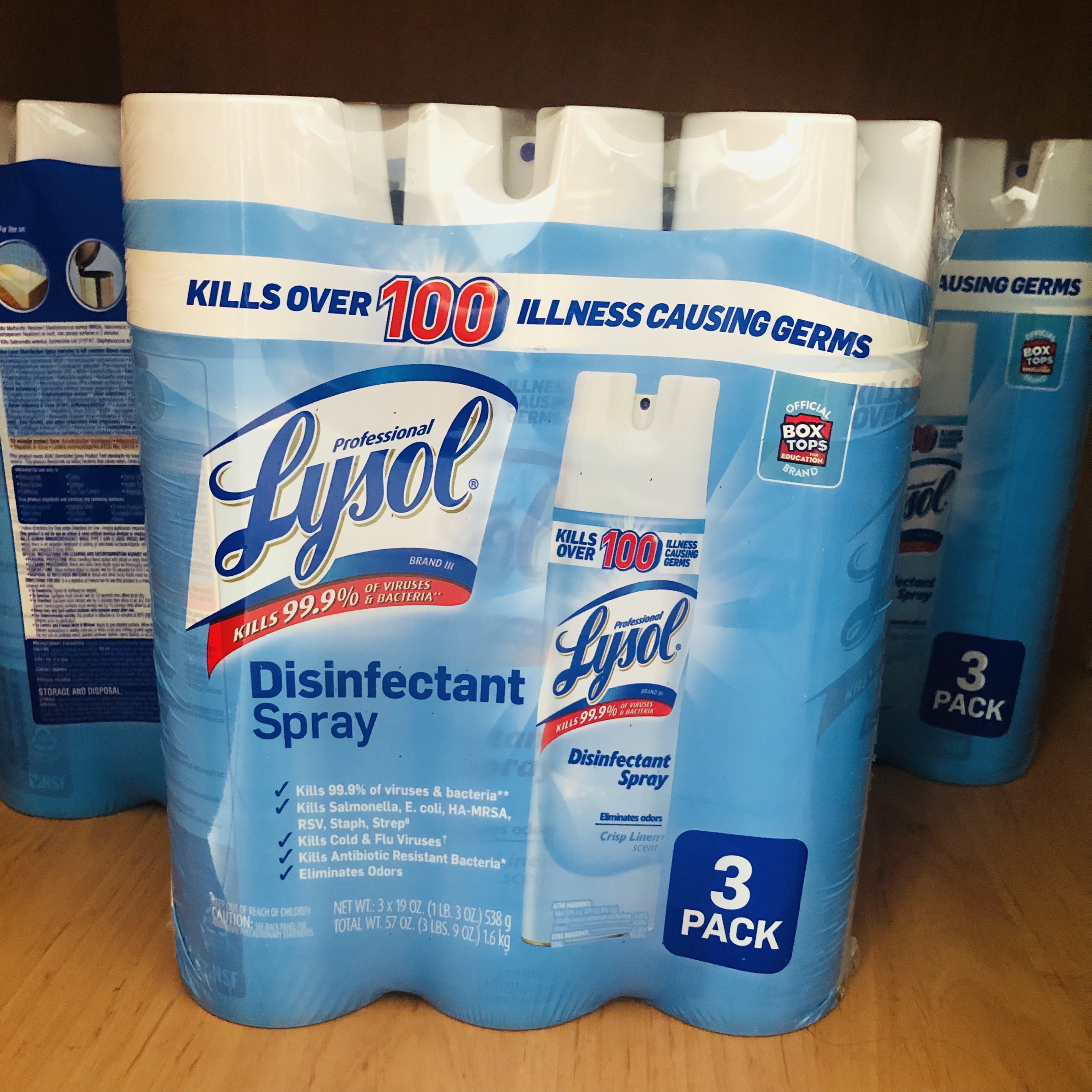 Combo 2 Chai Xịt Diệt Khuẩn Lysol Disinfectant Spray 538g/chai