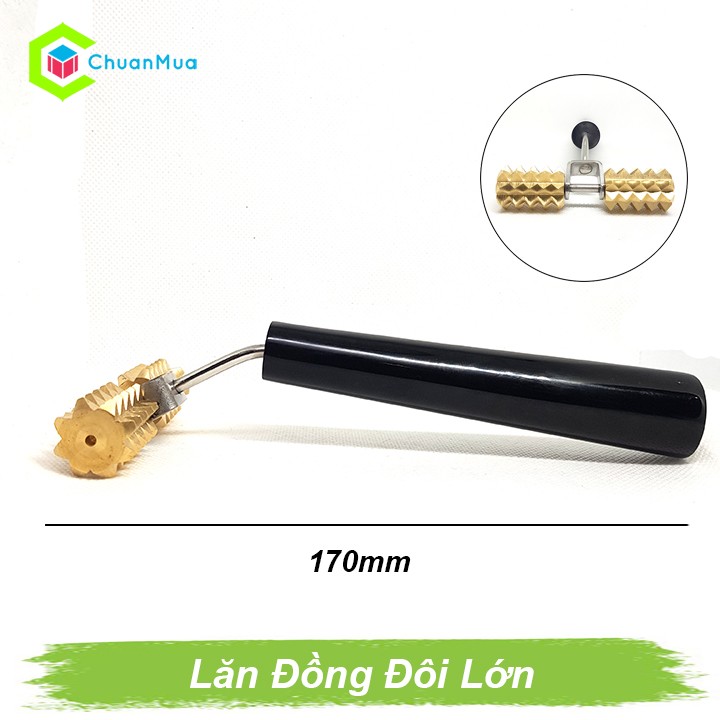 Double girdle needle roller (large size)-Diagnostic Instrument (abdomen, back, thigh, muscle stimulator, fat burning, blood bruise roller) | chuanbuy gda170