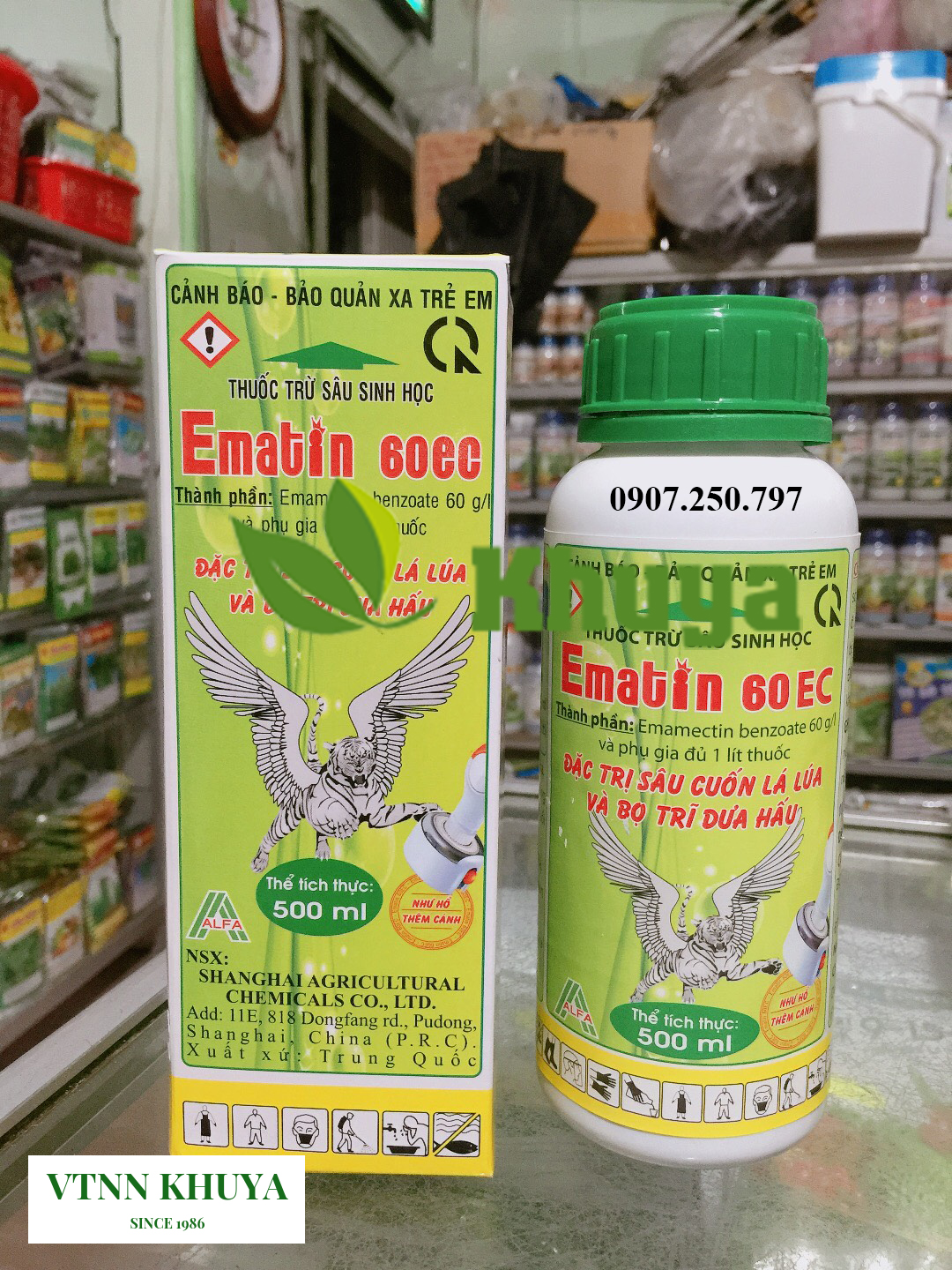 Trừ sâu sinh học Ematin 60EC 500ml Đặc tr Sâu và Bọ trĩ