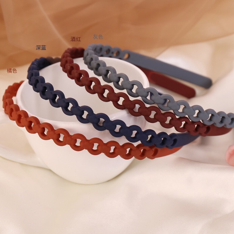 Bờm tóc gọng nhựa nhiều màu