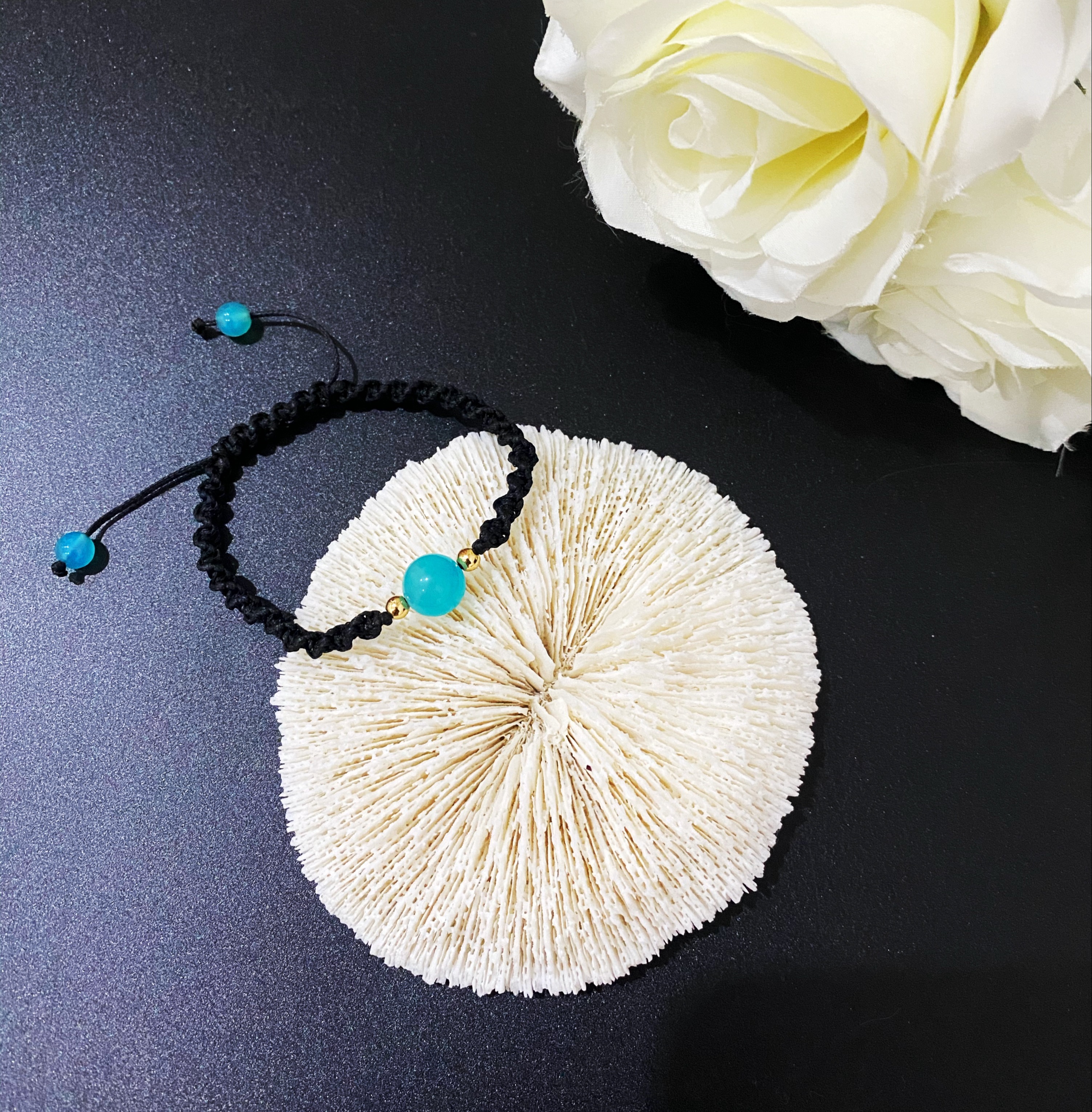 Vòng Tay Xoắn Lyn’s Phong Thuỷ Handmade Đá Amazonite