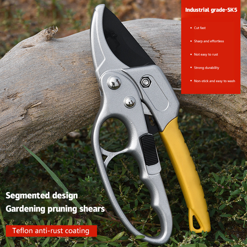 Japanese design advanced labor-saving fruit tree pruning shears, thick branch shears, professional gardening shears, used for branches, gardens, flowers and plants