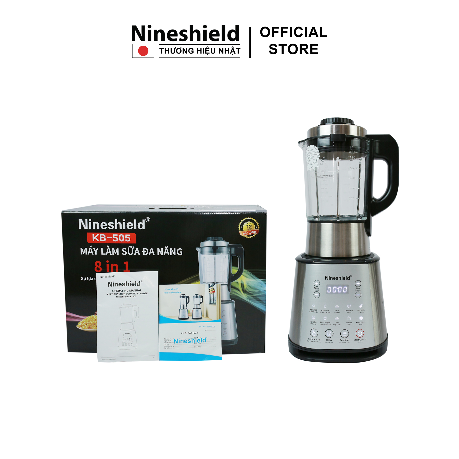 Máy nấu sữa hạt Nineshield KB505