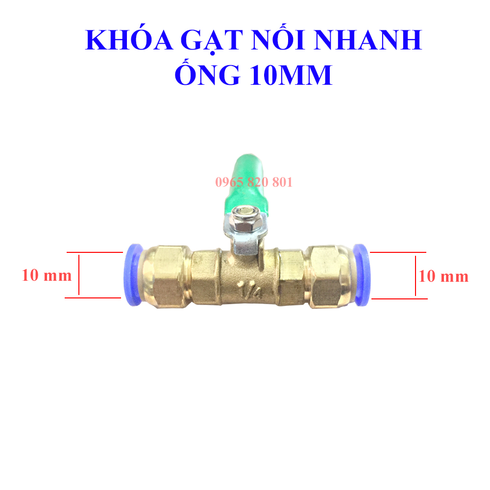 Khóa ống pu,pe 10mm