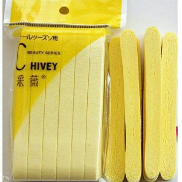Combo 10 gói bọt biển rửa mặt chivey