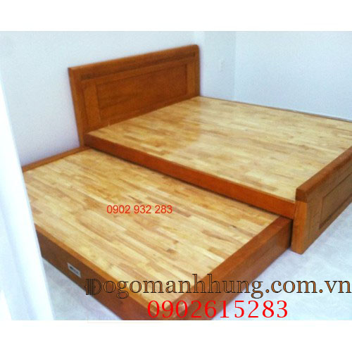 [HCM]Giường 2 tầng gỗ kéo kích thước: 160 x2m